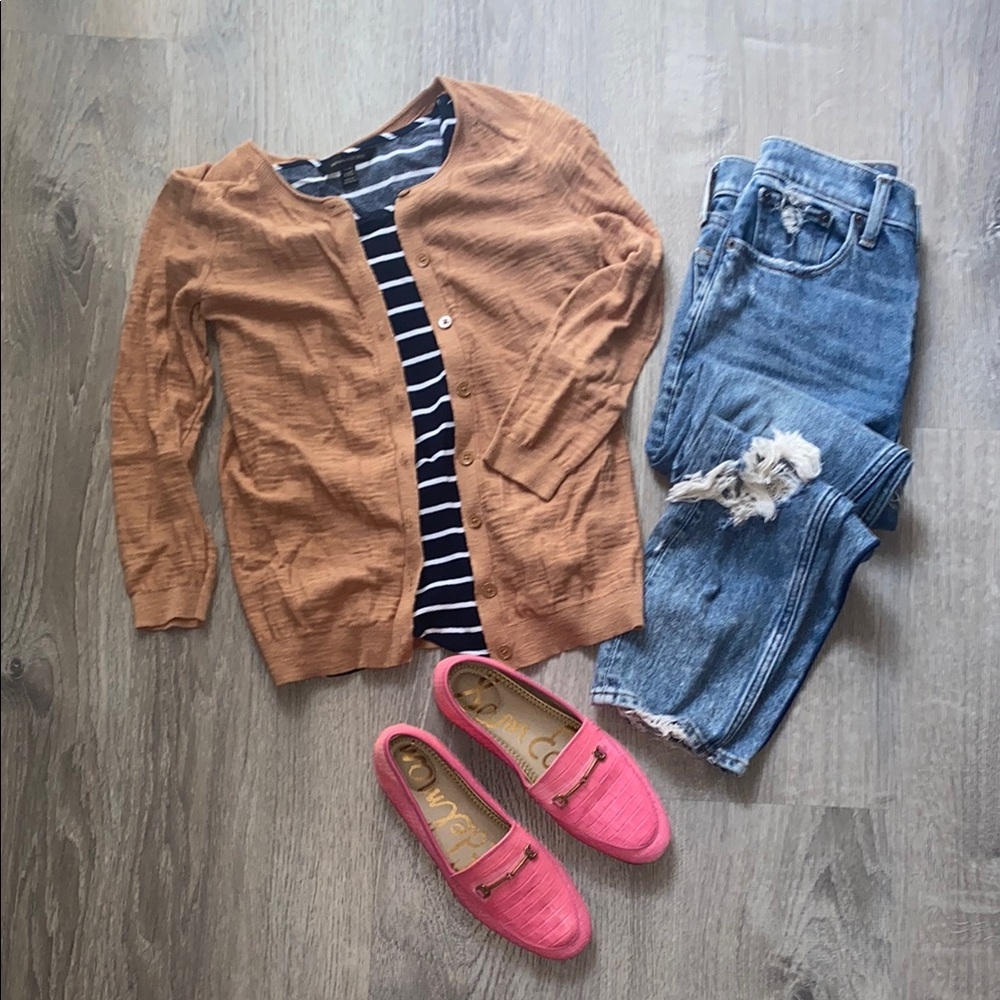 LOFT Tan Cardigan Sweater